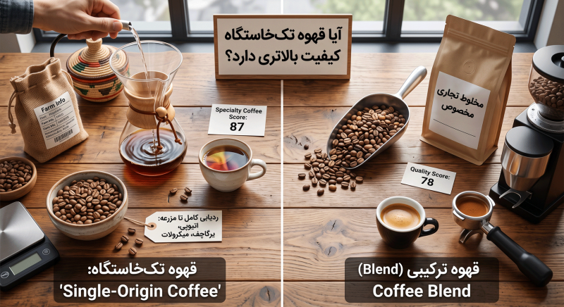 ایا قهوه تک خاستگاه کیفیت بالاتری دارد؟