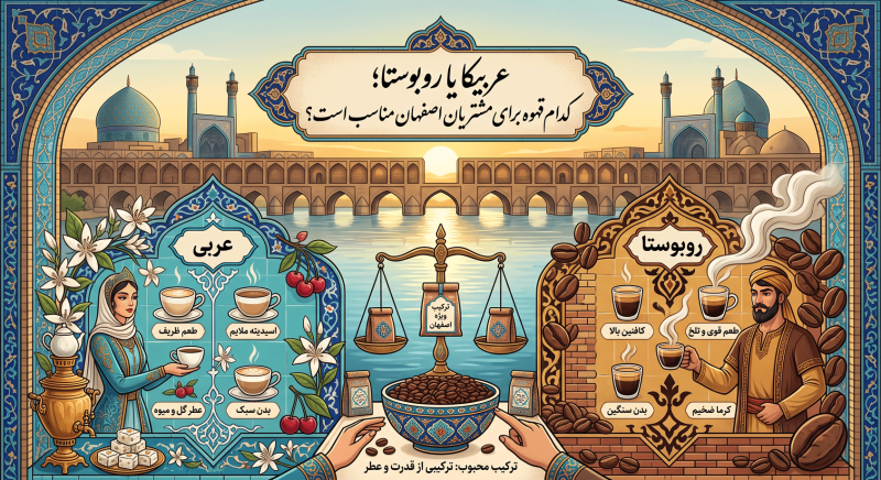 عربیکا یا روبوستا؛ کدام قهوه برای مشتریان اصفهان مناسب است؟